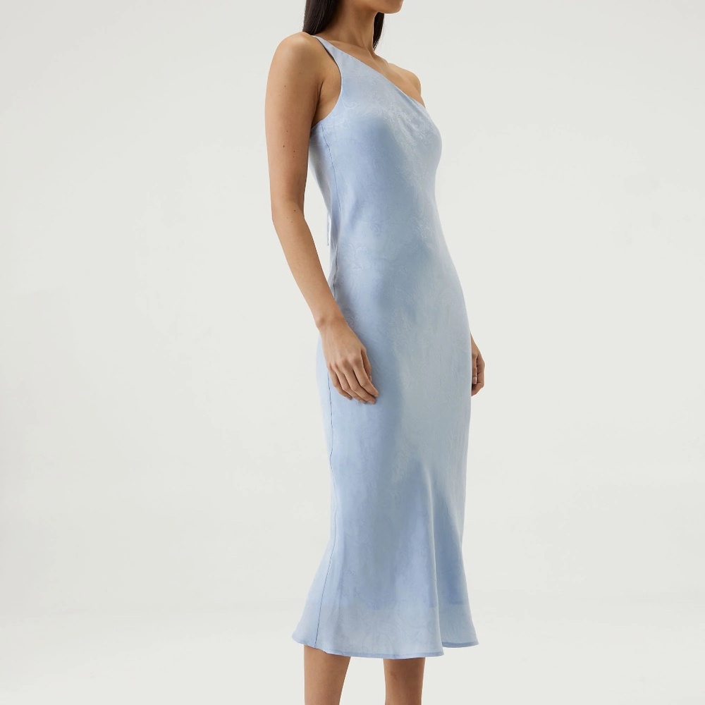 Third Form Bias One Shoulder Midi Dress